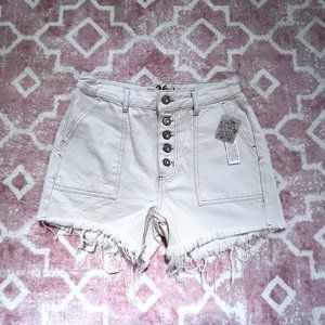 Free People Button Front Utility Short